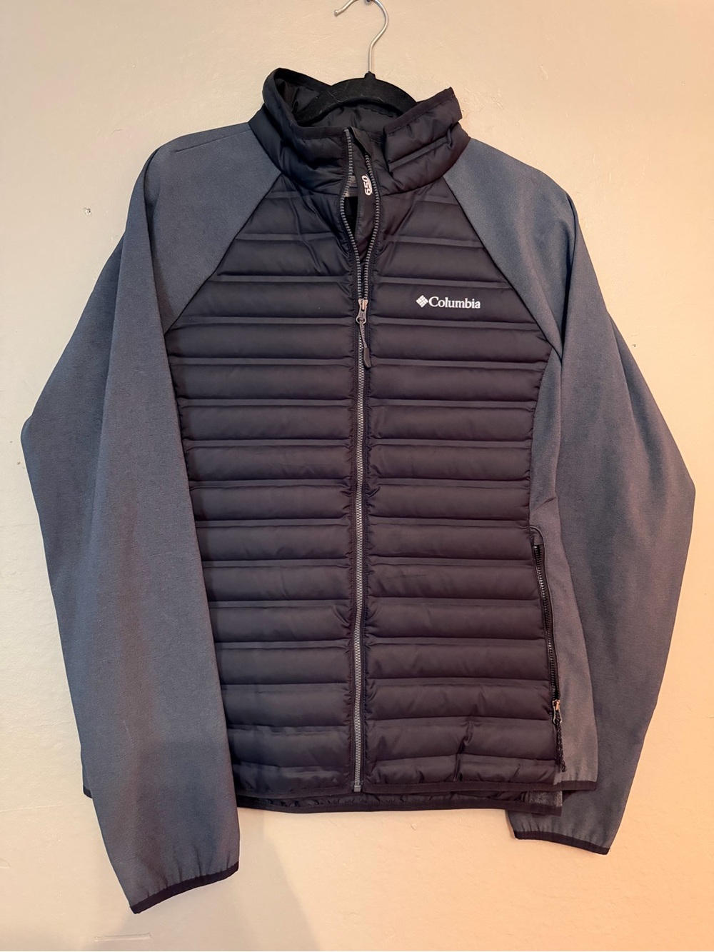 Columbia Womens Black/Gray Insulated Hybrid Jacket